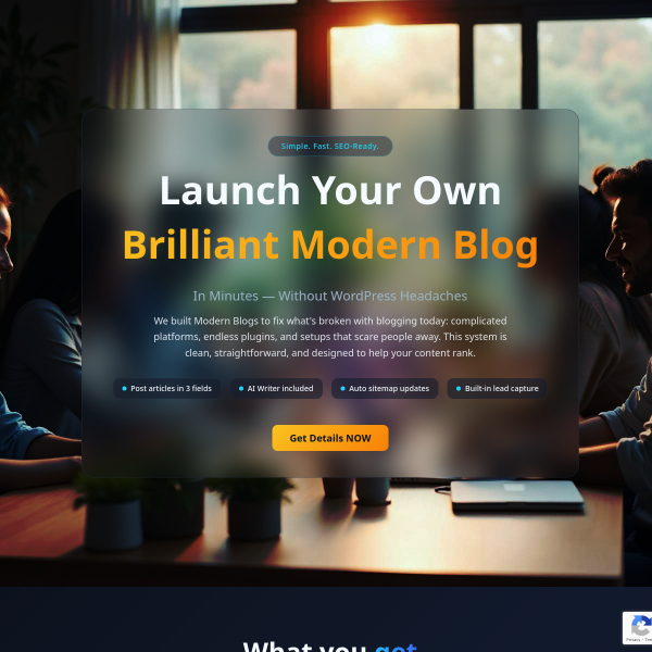 💻 Launch a Brilliant Modern Blog in Minutes — No WordPress Needed!