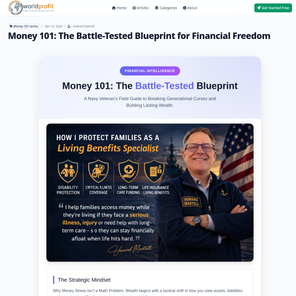 Money 101: The Battle-Tested Blueprint  A Navy Veteran’s Field Guide to Breaking Generational Curses
