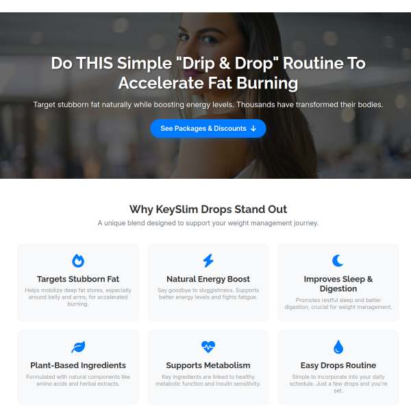 Simple drip and drop to loose weight