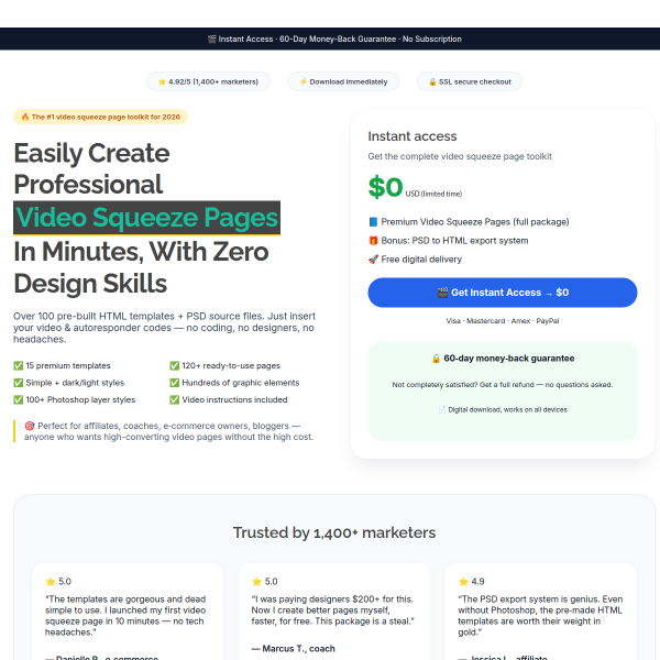 Build high converting sales