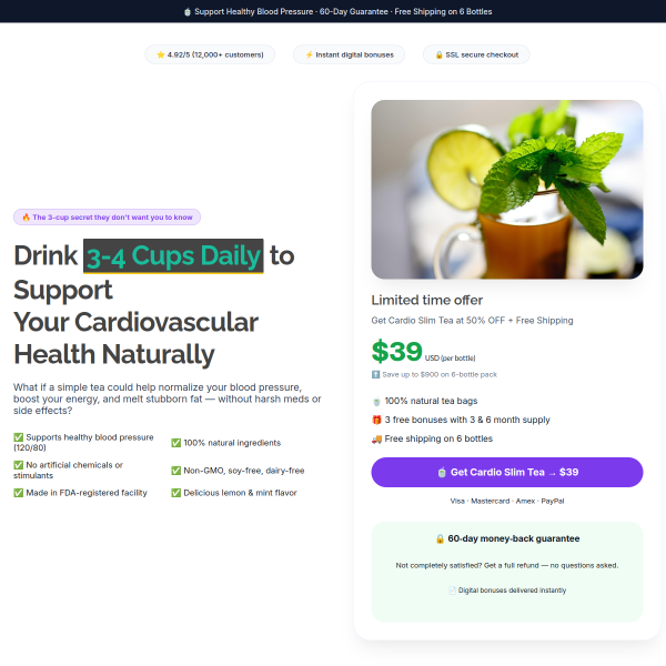 Cardio tea