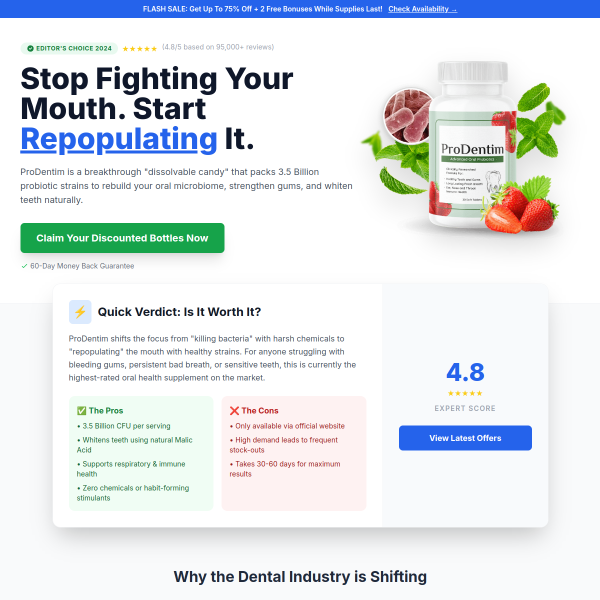 Brand New Probiotics Specially Designed For The Health Of Your Teeth And Gums