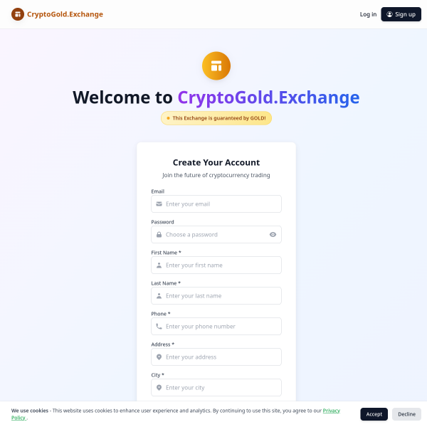 Backed by Gold. Free coins before 10/12/25