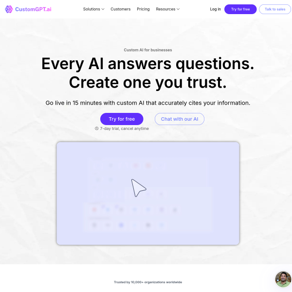 **Build an AI Assistant Trained on Your Business **