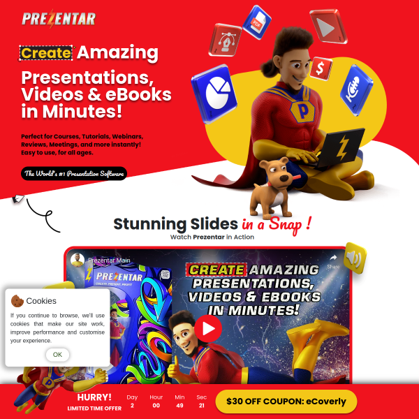 Prezentar-Videos & eBooks in Minutes!