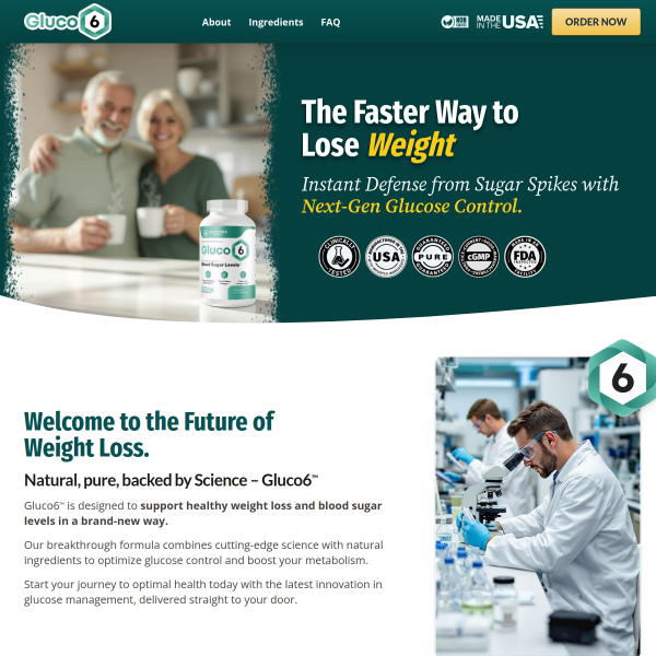Gluco6 . Best Blood Sugar Supplement of 2026!