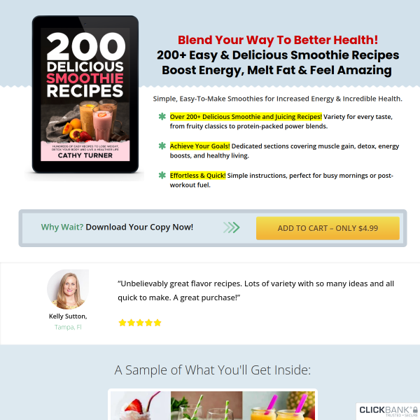 200 Delicious Smoothie Recipes Ebook
