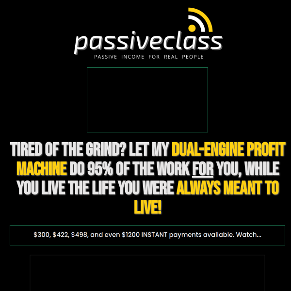 60 Days FREE Class For PASSIVE Income For Real People