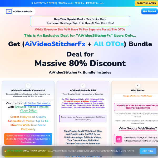 Bundle Deal for Massive 80% Discount