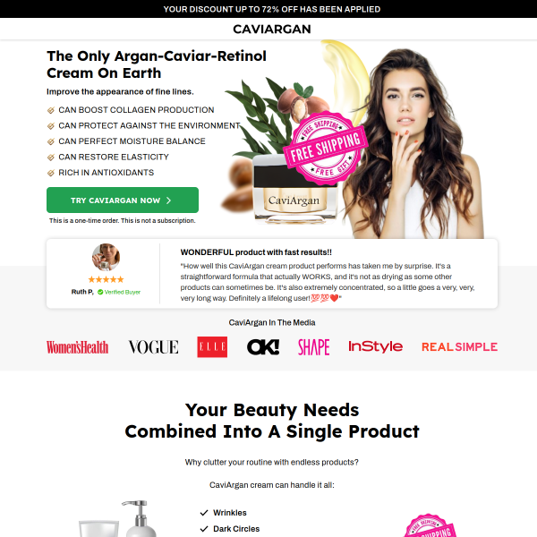 The Only Argan-Caviar-Retinol Cream On Earth