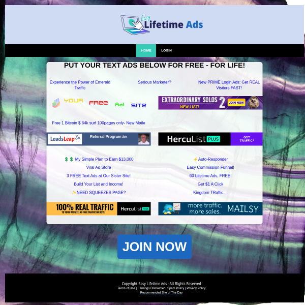 Want FREE Lifetime Ads? This New Site Delivers!