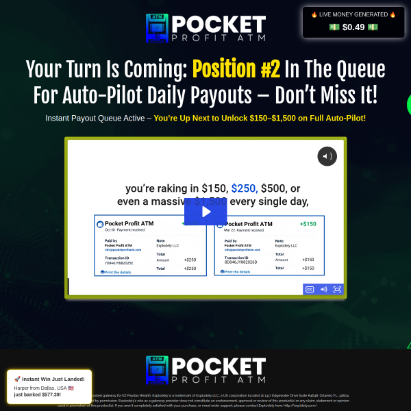 Pocket Profit ATM