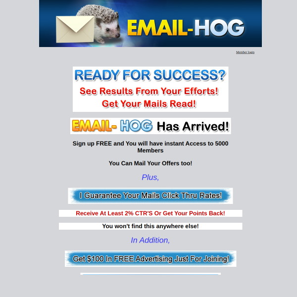Guaranteed Mails Mean Results!