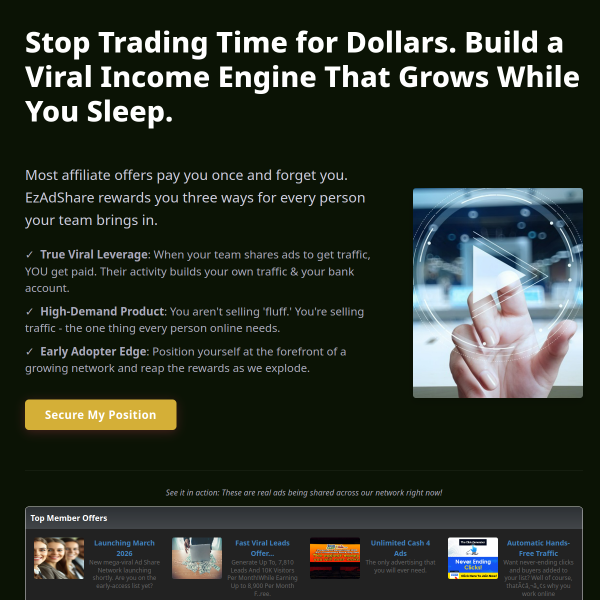 The Traffic Gold Mine is open...