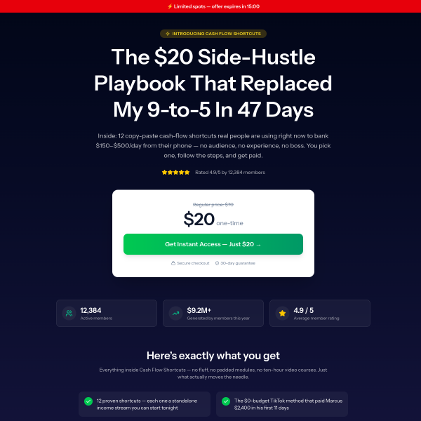 Cash Flow Shortcuts!