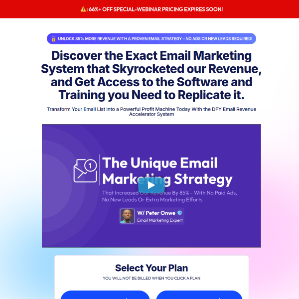 Unlock 85% More Revenue with a Proven Email Strategy – No Ads or New Leads Required!