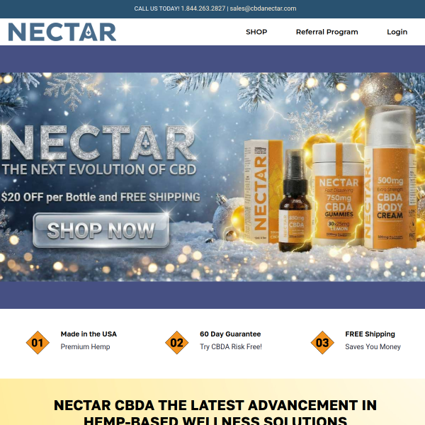 Nectar The Next Evolution Of CBD Health