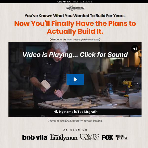 The World's Largest Collection of 16,000 Woodworking Plans!