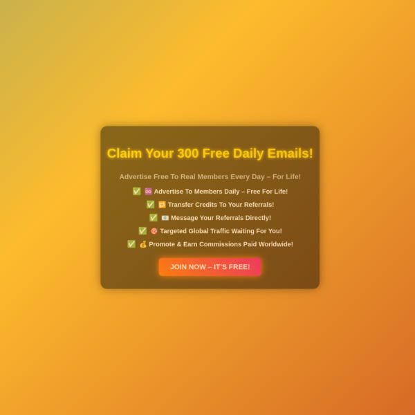 🔥 Unlock Free Daily Traffic Now
