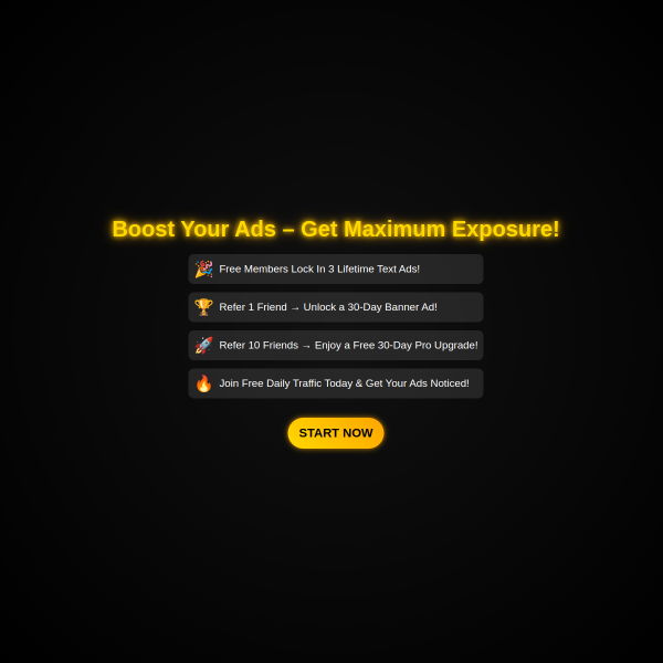 Lifetime Traffic Plus Daily Ads Plus Huge Traffic Bonus