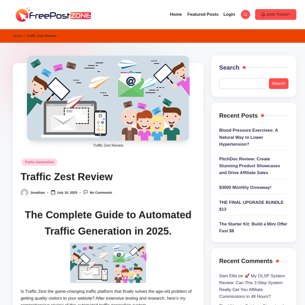 Traffic Zest Review & Results
