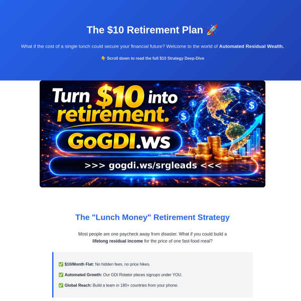 Everyone Needs $10 Retirement Plan