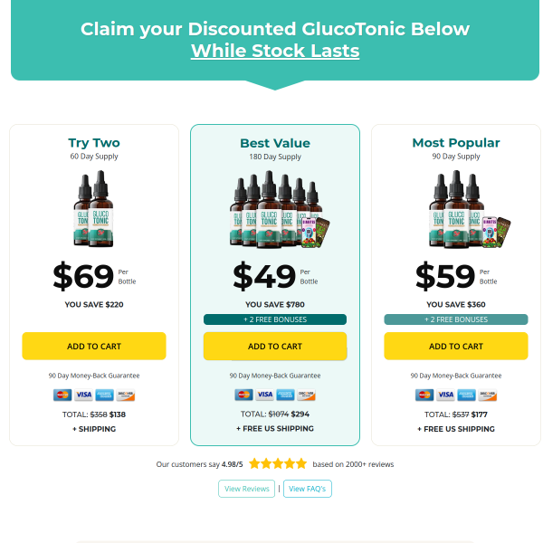 Glucotonic Supplements - health