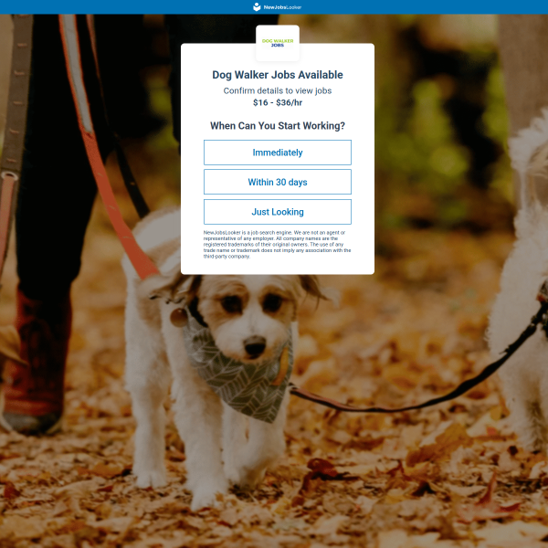 GET PAID TO WALK DOGS!