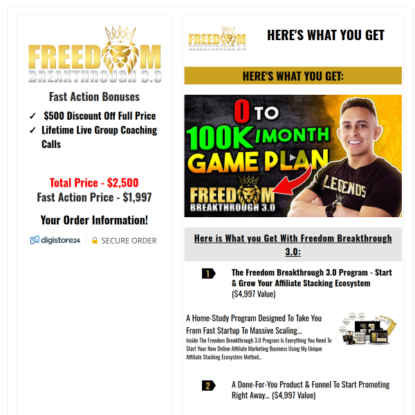 Freedom Breakthrough 3.0 & 72 Hour Freedom Challenge
