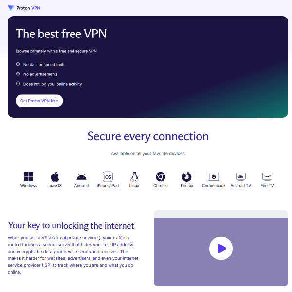 Proton VPN Free / Proton VPN Gratis