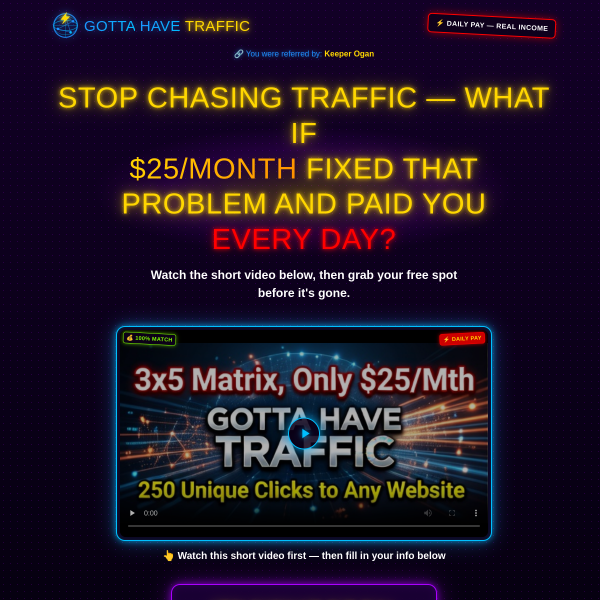 🔥 GOTTA HAVE TRAFFIC IS OFFICIALLY LIVE! 🚀
