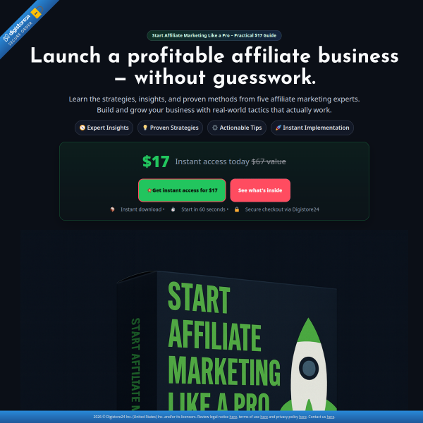 Want to start affiliate marketing the smart way?