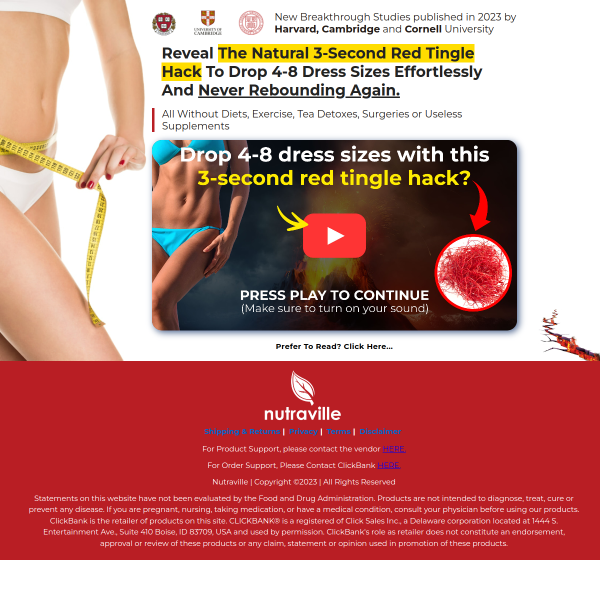 Melt 48 lbs of fat with this “banned” 3-second red tingle hack?