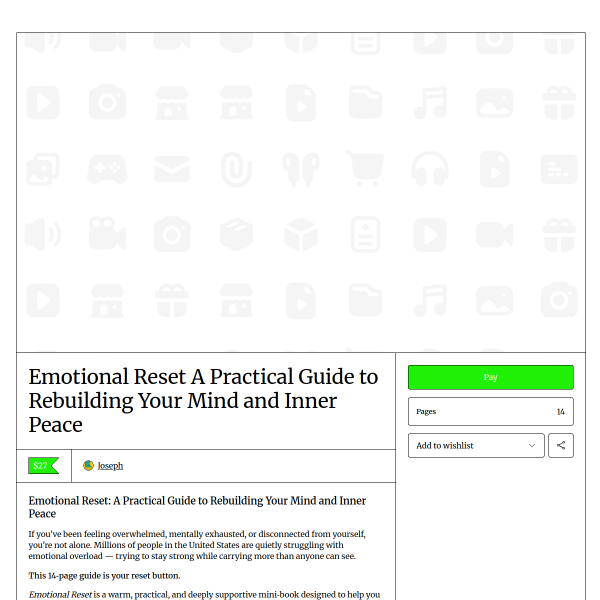 Emotional Reset A Practical Guide to Rebuilding Your Mind and Inner Peace