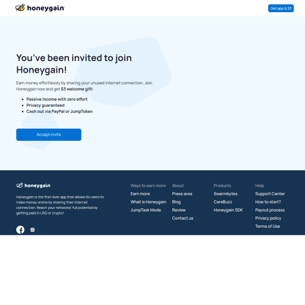 Turn your unused internet into real money