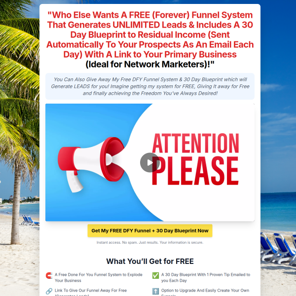 Free Funnel System That Builds Your leads  on Autopilot