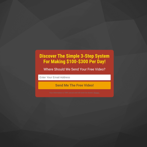 Discover The Simple 3-Step System For Making $100-$300 Per Day!