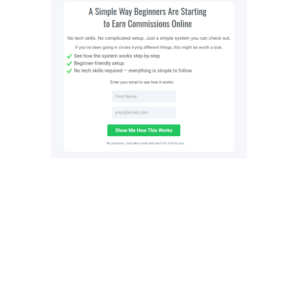 You can start earning commissions while you're still learning how it works