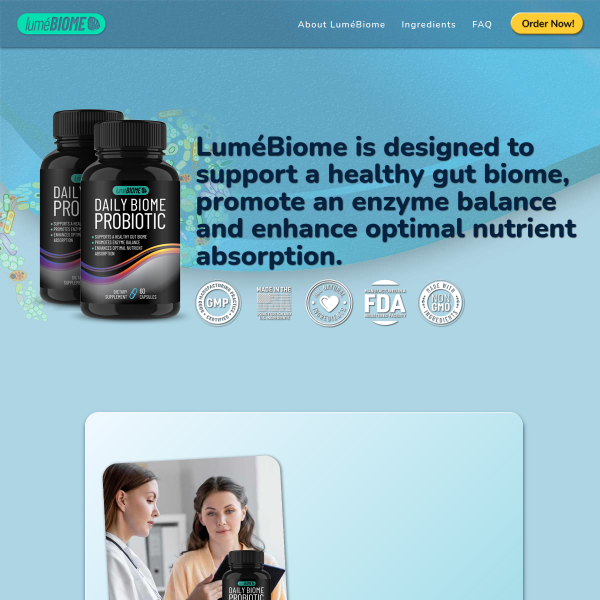 “Daily Biome Probiotic | Promote Healthy Gut & Nutrient Absorption”