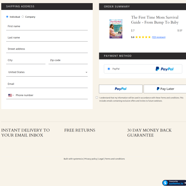 THE FIRST TIME MOM'S SURVIVAL GUIDE EBOOK