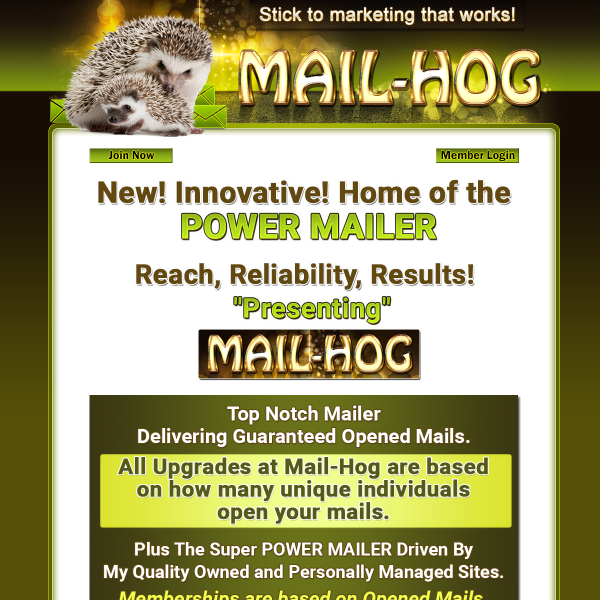 HOME OF THE POWERMAILER! Get it Today!