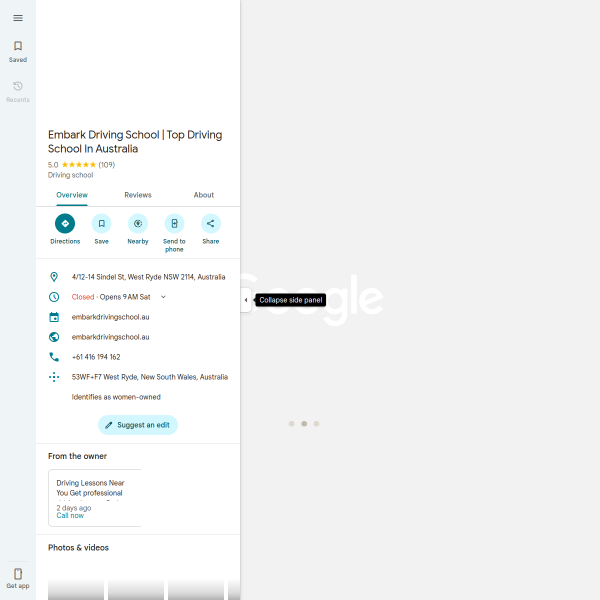 Embark Driving School — Expert Driving Lessons for Every Learner