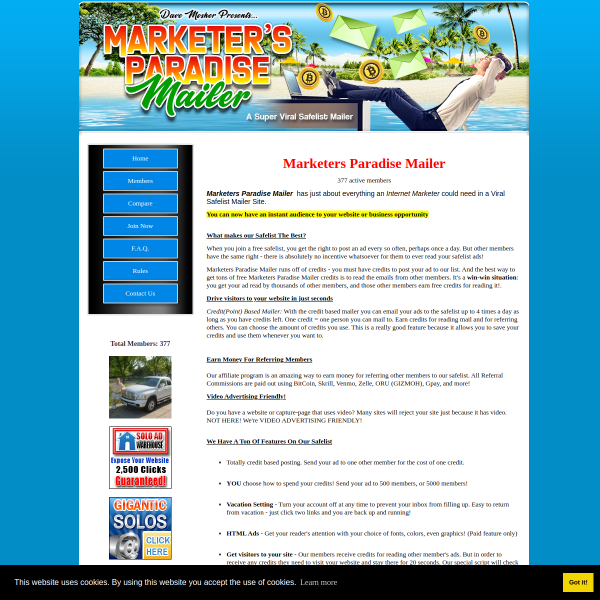 Red Carpet Treatment at MarketersParadiseMailer