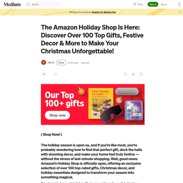 Top 100 + Holiday Gifts Guide For 2025