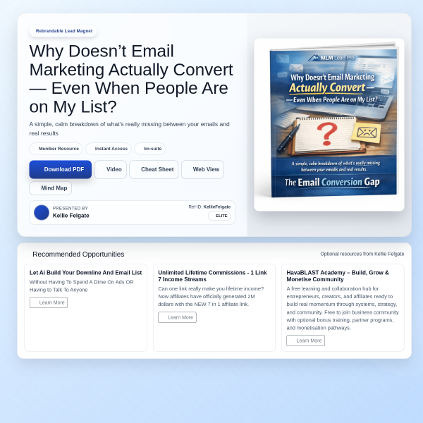 A Smarter Way to Make Email Marketing Convert (FREE)