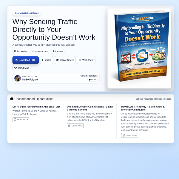A Smarter Way to Convert Traffic (FREE)