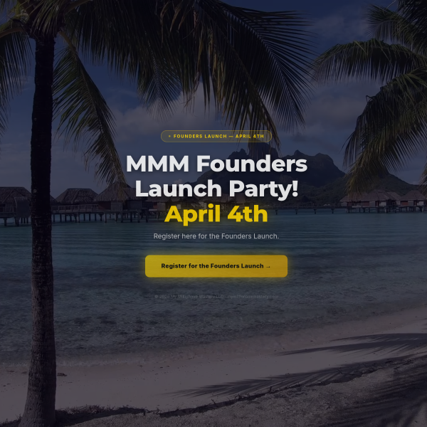 This goes FULL LIVE Saturday, April 4th at 3PM EST!