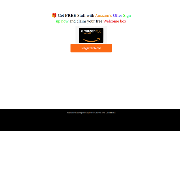 Get a Free Amazon Gift Card for just Signing Up!