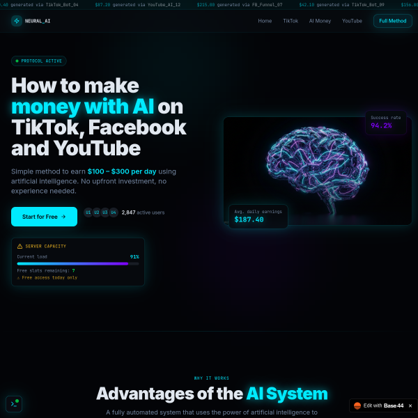 How to make money with AI on TikTok, Facebook and YouTube