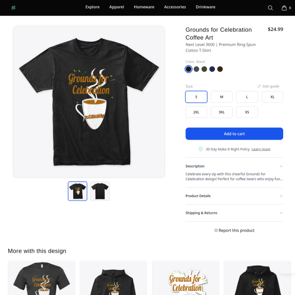 Grounds for Celebration Coffee Art